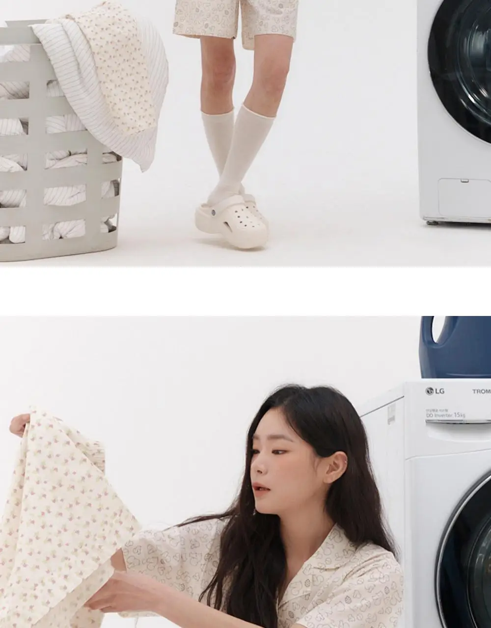 [곽민경 PICK] 오프아워 드리미두들스 도토리대작전 반팔 잠옷 세트 아이보리 (M / L / XL) 상세페이지 12